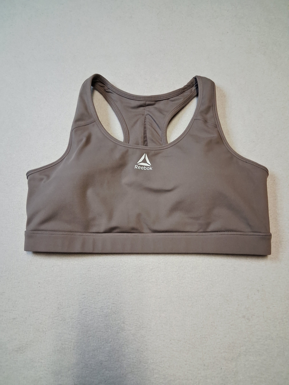 Reebok Women's Taupe Racerback Sports Bra